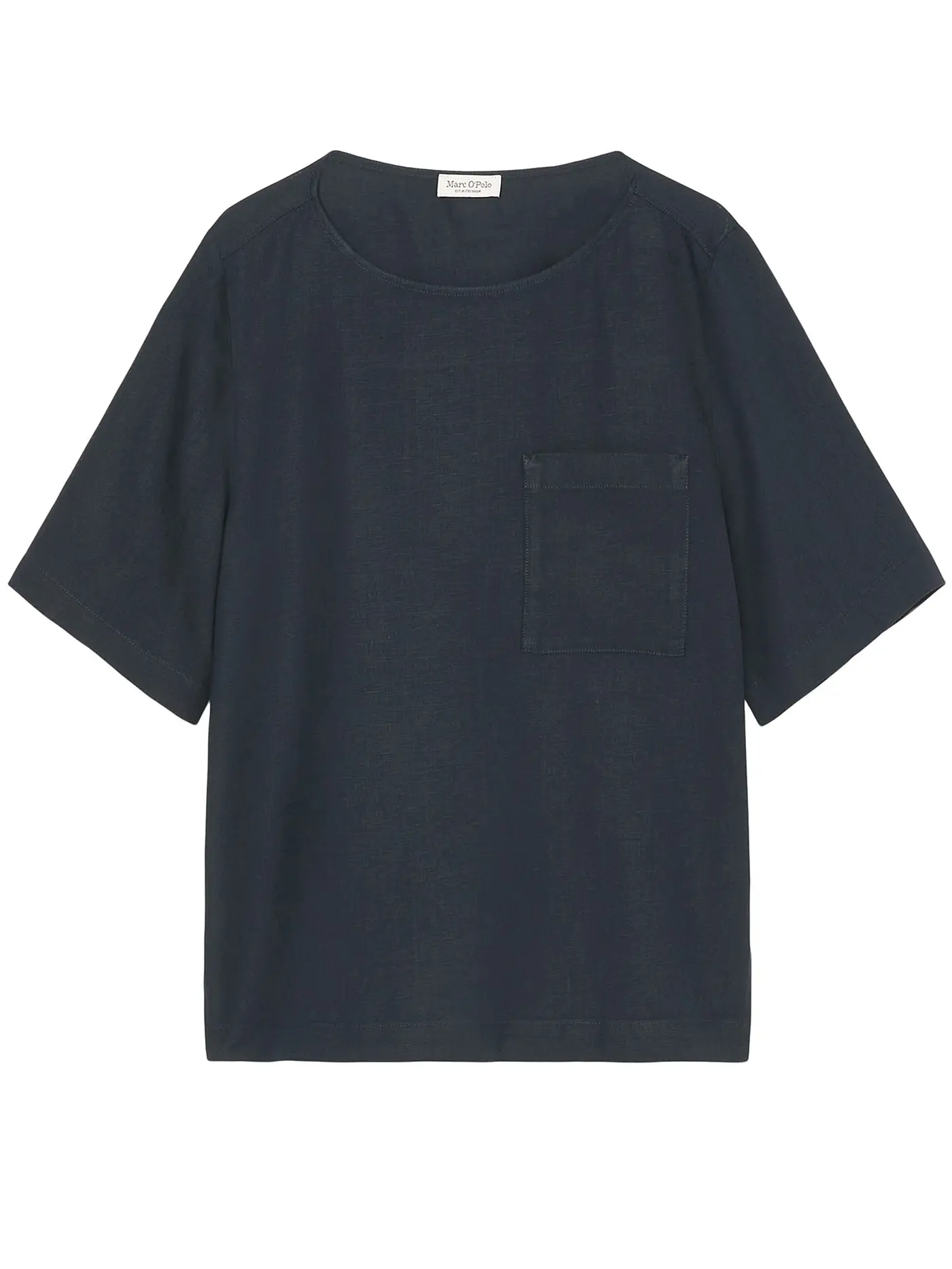 MARC O'POLO | Leinenshirt | dunkelblau